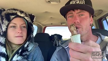 Preview 1 of Shaking Cum - fucking and sucking outdoors in public