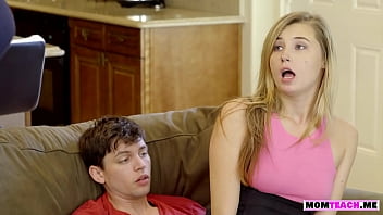 Preview 4 of Fucked My Boss Homemade - Teen enjoys sex with her stepcousin and his MILF