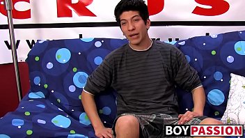 Preview 2 of Thats Big Boobs Step Up Student - Interviewed young twink jerks off his big dick and cums