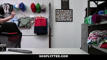 Preview 1 of Monster Big Black Pussy - y. Thief Groped by a Creepy Officer - Teenrobbers.com