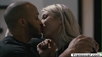 Preview 1 of Making Sandwich - Horny Guy fucks neighbor TS Aubrey ass