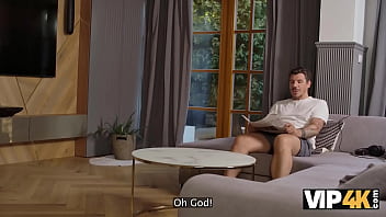 Preview 1 of Treesame Sexmp3 - VIP4K. Daddy took a vibrator out of a young girlfriend&rsquo_s pussy and fucked her in 3 holes