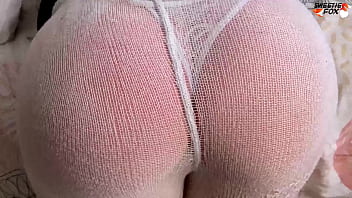 Preview 4 of Xxx Xxxsxi - Sexy Student in Pantyhose Footjob and Hard Sex - Cum on Ass