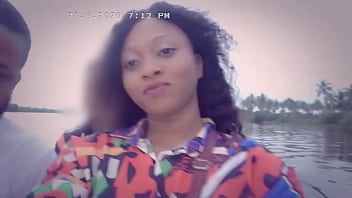 Preview 2 of Cheating Husband Sleeps - Nigerian Porn Stars Had Good Time in Public Boat Somewhere in Africa - Nigerian Couple - NOLLYPORN