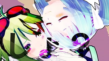 Preview 3 of This Man Fuck Boy - 【GUMI＆MIKU　MMD】　Get me pregnant before I ovulate!　【VOCALOID】