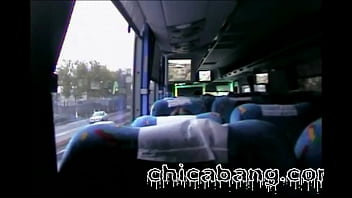 Preview 1 of Big Stem - Alexis sucks my dick on the bus from Puebla to Mexico City