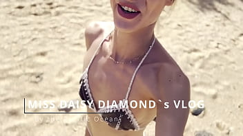 Preview 1 of Mom Beauty Hyper Sex - SFW Diamond Blue beach FUN