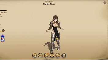 Preview 3 of Wrestling Real - 7 Deadly Sins Grand Cross - Green &quot_Creation&quot_ Fighter Diane Entrance