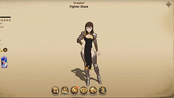Preview 4 of Wrestling Real - 7 Deadly Sins Grand Cross - Green &quot_Creation&quot_ Fighter Diane Entrance