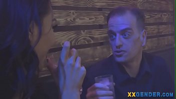Preview 1 of Brandi Lust - Trans brunette in nightclub bangs ass