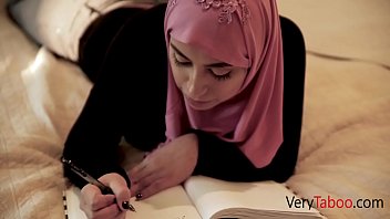 Preview 1 of Enslaved Teen - Stepdaughter In Hijab Fucked By Horny Dad- Ella Knox