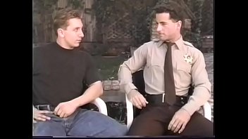 Preview 1 of Malay Awek Tudung Ramas Tetek - Police officer Rob Cryston questining handsome fellow Aaron Austin dreams about his ass is sticked with big dong of suspected