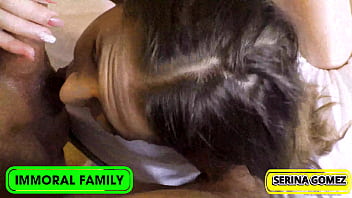 Preview 3 of Sunny Leone Beeg In - Naughty Serina Loves Her Stepdad &amp_ StepBrother&#039_s Big Fat Dicks!