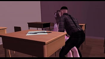 Preview 1 of Lickin Teens - Slutty Asian gets help with her exam nwn | 3D Porn