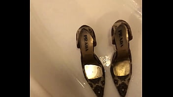 Preview 4 of Katrina Porn Sex India - pissing PRADA shoes