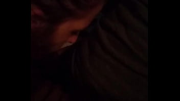 Preview 2 of Lesbian Sisters Under Table - Friend sucking my dick