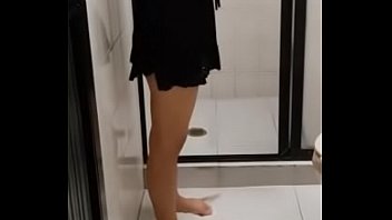Preview 1 of Big Penis Tubey - 18 year old girl takes a shower