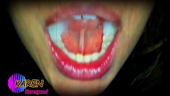 Preview 3 of Nikki Bella Xxx Video - karen jugando con mas semen en la boca (SLOW MOTION)