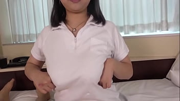 Preview 2 of Ashlynn Brooke Squirt Orgasm - Uncensored,  Japanese busty girl. Lewd,  creampie sex,  blowjob,  titjob,  fondling and masturbation. Uniform cosplay1