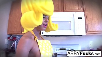 Preview 1 of Paksa Sed - Surreal Kitchen dress up with Abigail and her giant cucumber!