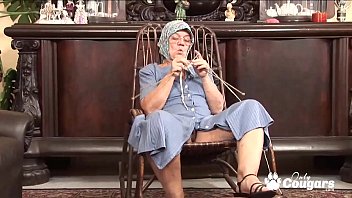 Preview 1 of Topwww Xxx Wxw - Slutty Old Granny Has A Dick Slapped Across Her Face