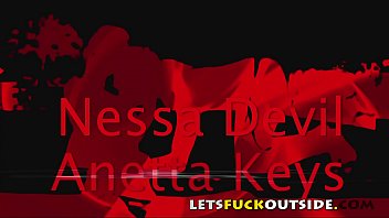 Preview 2 of Busty Aisa - Lets Fuck Outside - Lesbian Hotties Play With A Banana