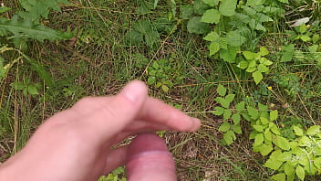 Preview 2 of Many Girls Handjob One Boy - Pissing in nature