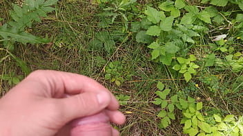Preview 3 of Many Girls Handjob One Boy - Pissing in nature
