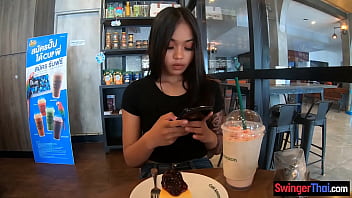 Preview 2 of Sani Lawel - Cute amateur Thai teen sex in the hotel after Starbucks