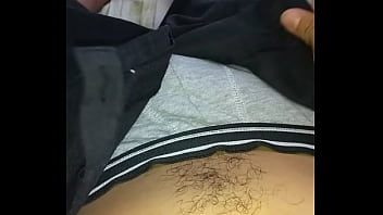 Preview 1 of Porn Sex Bur Ka - Playing with my hairy penis and pubic hair