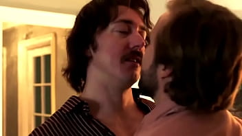 Preview 3 of Cute Teacher In Class Room - Chris Coy and Michael Stahl-David gay kiss scene from TV show The Deuce | GAYLAVIDA.COM