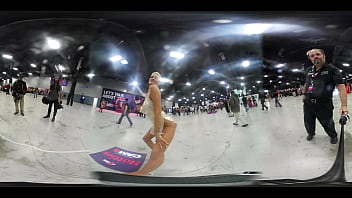 Preview 3 of J Pron - VR Video of Laura Desiree doing a little mini dance for me at EXXXotica NJ 2019