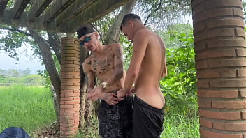 Preview 3 of Brazil Good - dois novinhos foram fumar no mato e acabaram fudendo sem camisinha