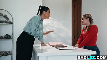 Preview 1 of Anne Deville - Bossy Asian MILF rails submissive big ass employee with a strapon