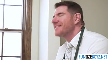Preview 1 of Mai Moto - Doctor Legrand Wolf barebacks patient Noah White