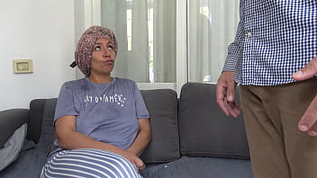 Preview 2 of Iranian Sex Jadid - A Turkish cleaning maid is NOT SCARED when AMERICAN SOLDIER tells her to clean his big cock