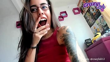 Preview 1 of Sanny Leon 1st Sex - Chica colombiana Salmakia se masturba en webcam show