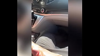 Preview 2 of Sztuczna Cipka - Dominican Milf first footjob to Puerto Rican dick in car PART 2