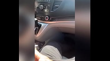 Preview 4 of Sztuczna Cipka - Dominican Milf first footjob to Puerto Rican dick in car PART 2