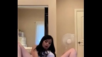 Preview 2 of Sweetroomie - Sexy brunette masturbating her pussy alone at home