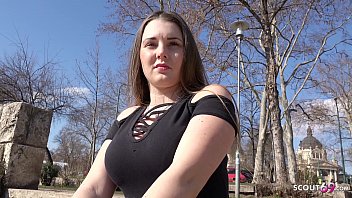 Preview 2 of Russian Tiny Teen - GERMAN SCOUT - 18yr YOUNG CURVY BIG TITS LUCIE PICKUP AND FUCK