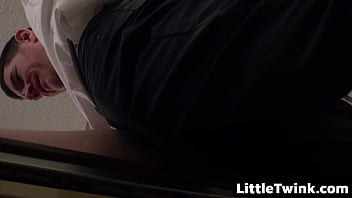 Preview 3 of Elsa Jean 2014 - The Little Perv Pulls the Older Man&rsquo_s Cock out To Stroke It - Littletwink