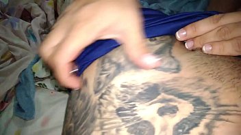 Preview 4 of Sanilion Sexy Videos Full Hd - Allan Guerra Gomes  YouTuber e lutador depilando a virilha com pin&ccedil_a