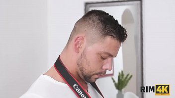 Preview 1 of Gay Boy Fucked - RIM4K. Remarkable chick poses in front of the camera then licks ass