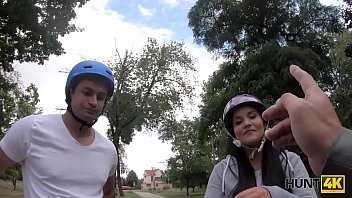 Preview 2 of Xxchd Vidues - HUNT4K. Roller skater is watching how his babe satisfies another man