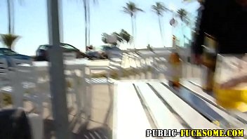 Preview 1 of Red Milf Sister Charlene - Petite babe public sucks