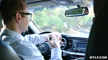 Preview 1 of Neat And Clean Beautiful Couple - Busty-Milf Takes a Ride On a Young Stud