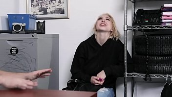 Preview 1 of Borracha Tatuada - Busty teen thief is getting her cunt fucked hard before going to jail.