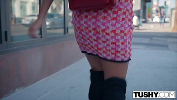 Preview 1 of Bbw Chubby Doggy Style - TUSHY College Student Always Rushes Home For Anal Pound