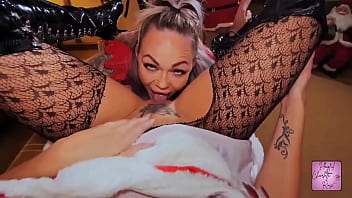 Preview 3 of Actress Anushka Sex Video - ⭐️Santa cums to the girls orgy ⭐️Santa leaves his gorgeous helpers a special gift and when he comes back they emp...